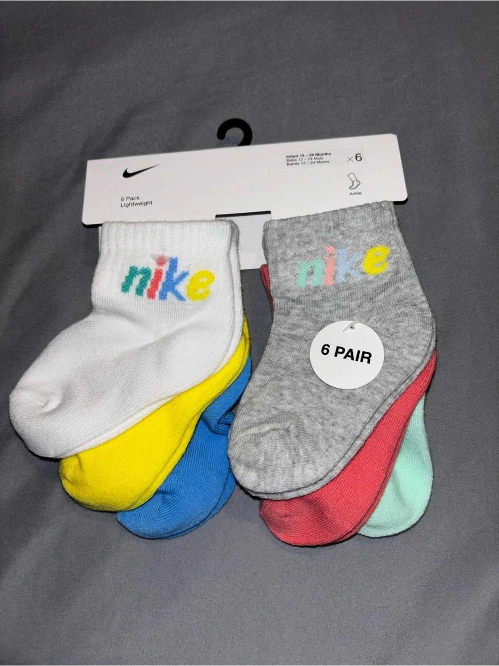 Toddler Nike Kids 6-Pack Ankle Socks